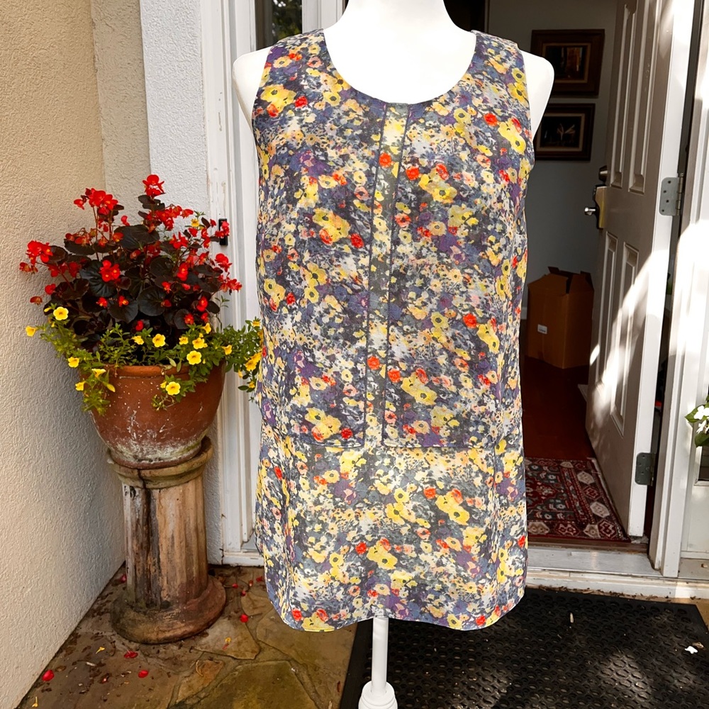 Cabi silky floral tunic